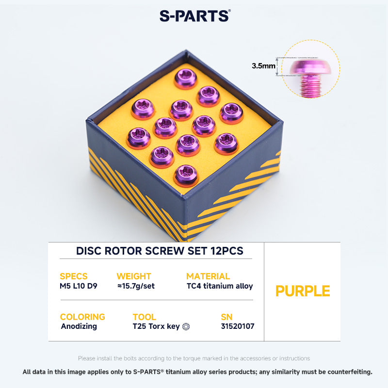Disc Rotor Screw Set