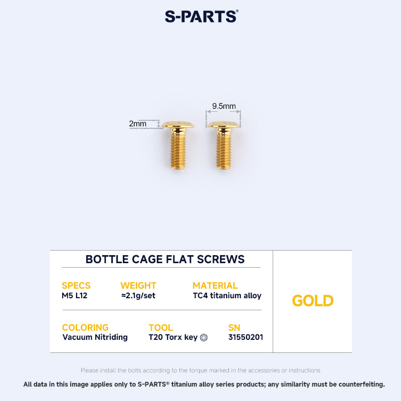 Bottle Cage Screws