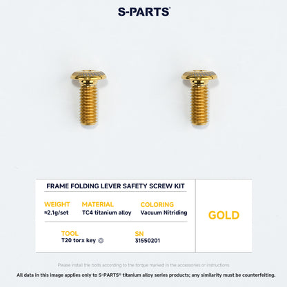 Frame Screw Kit For DAHON P10