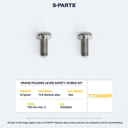 Frame Screw Kit For DAHON P10