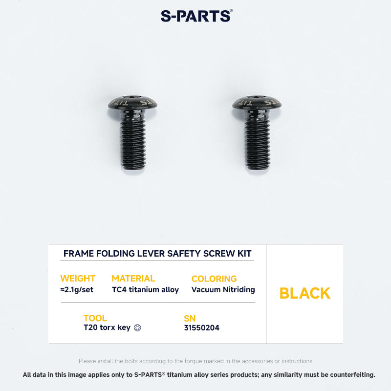 Frame Screw Kit For DAHON P10