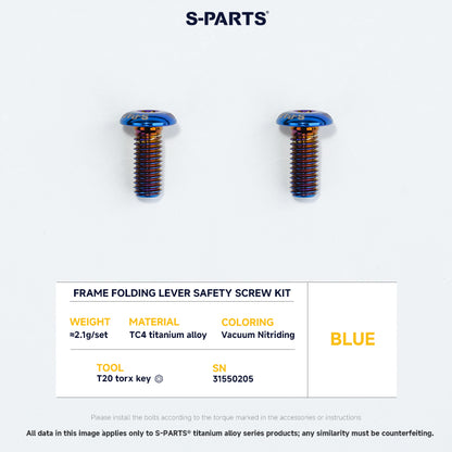 Frame Screw Kit For DAHON P10
