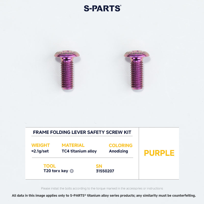 Frame Screw Kit For DAHON P10
