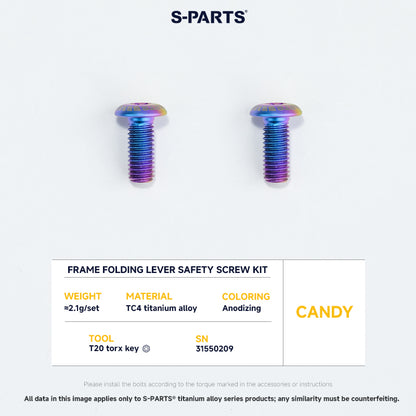 Frame Screw Kit For DAHON P10