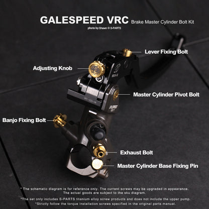 Brake Master Cylinder Bolt Kit For GALESPEED VRC