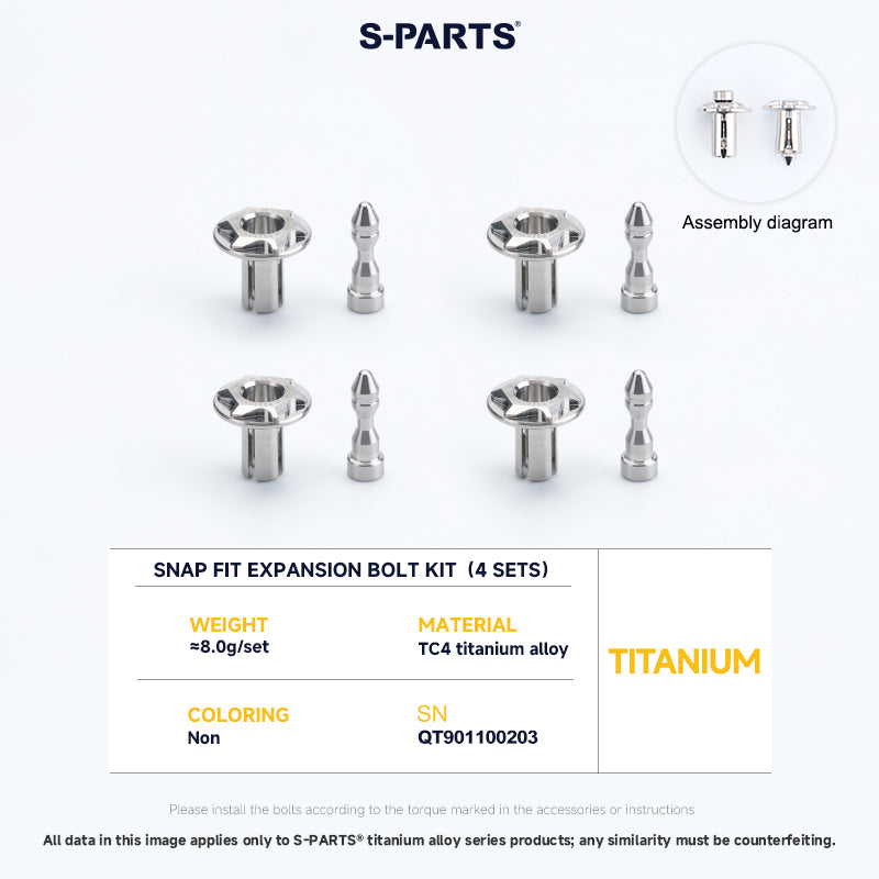 Snap Fit Expansion Bolt Kit For YAMAHA XMAX300