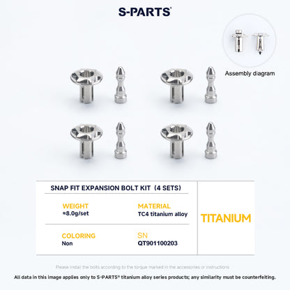 Snap Fit Expansion Bolt Kit For YAMAHA XMAX300