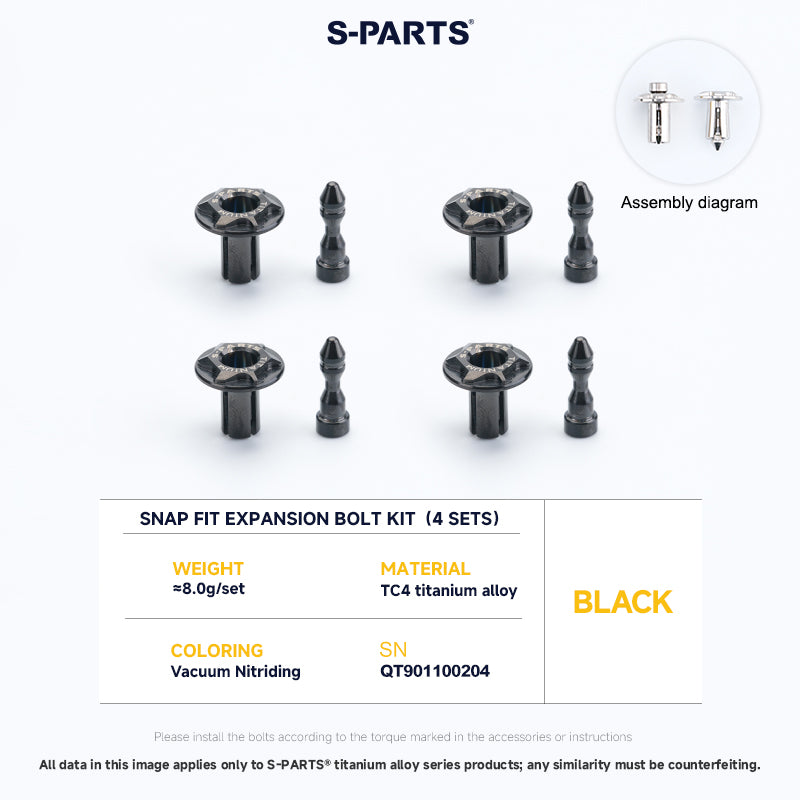 Snap Fit Expansion Bolt Kit For YAMAHA XMAX300