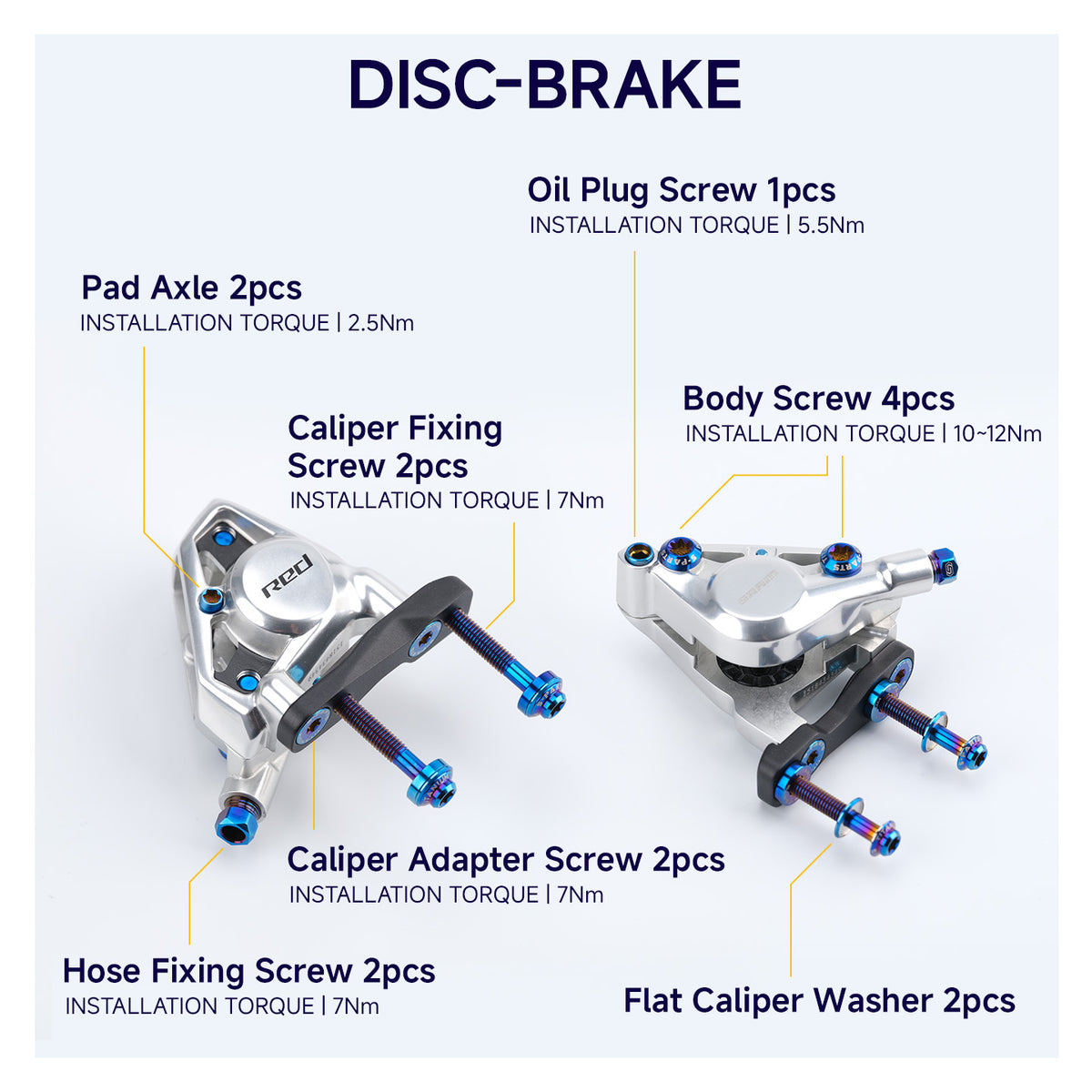 Disc Brake Screw Set For SRAM RDE AXS E1